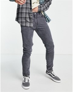 Серые вельветовые джинсы зауженного кроя Asos design