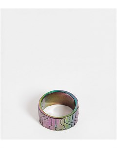 Широкое разноцветное кольцо с дизайном в виде печатной платы Wftw