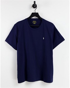 Темно синяя футболка для дома с логотипом Polo ralph lauren