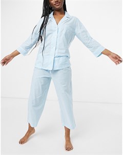 Пижама с брюками капри и рубашкой с лацканами Lauren by ralph lauren