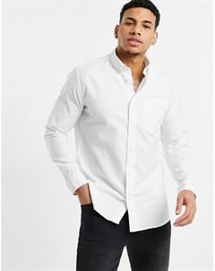 Белая оксфордская рубашка Selected homme