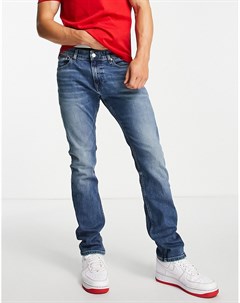 Джинсы узкого кроя средне выбеленного винтажного оттенка Scanton Tommy jeans