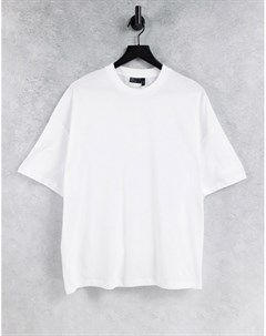 Белая свободная футболка с круглым вырезом Asos design