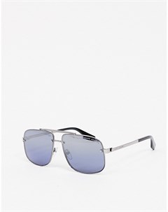 Серебристые солнцезащитные очки авиаторы Marc jacobs