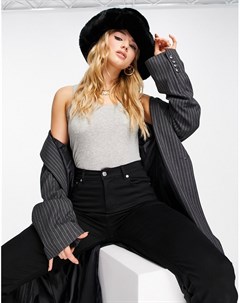 Черная объемная панама из искусственного меха Asos design