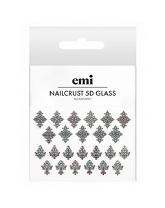 Слайдер дизайн Nailcrust 5D Glass 3 Барокко Emi