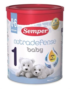 Сухая молочная смесь Baby Nutradefense 1 400гр Semper