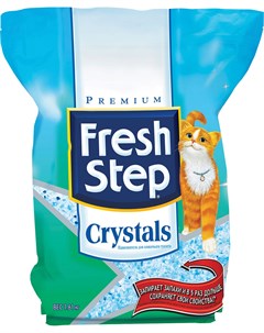 Наполнитель Crystals впитывающий силикагелевый для кошек 3 62 кг Fresh step