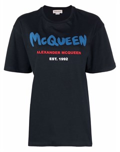 Футболка с логотипом Alexander mcqueen