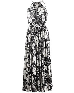 Платье миди с вырезом халтер и цветочным принтом Polo ralph lauren