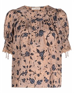 Шелковая блузка с цветочным принтом Ulla johnson