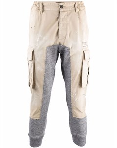 Укороченные брюки карго со вставками Dsquared2