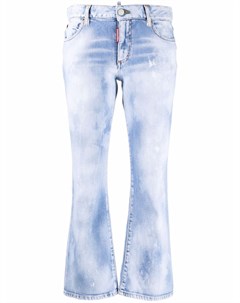 Укороченные джинсы из вареного денима Dsquared2
