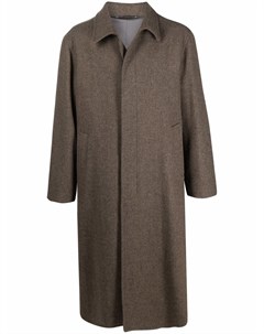 Шерстяное однобортное пальто Lemaire