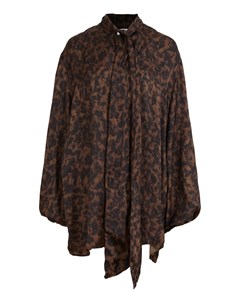 Блузка с леопардовым принтом Balenciaga