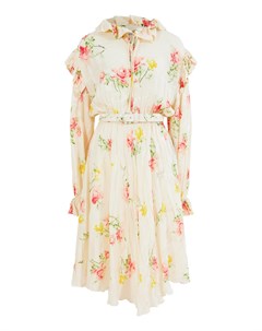 Шелковое платье с цветочным принтом Balenciaga