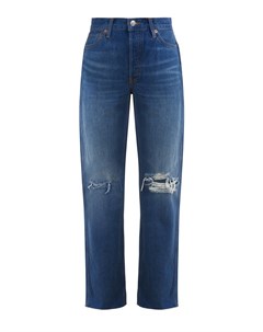 Светло голубые джинсы с разрезами Re/done