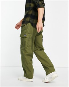 Зеленые брюки с карманами карго Easy Obey