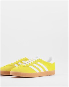 Желтые кроссовки на резиновой подошве Gazelle Adidas originals