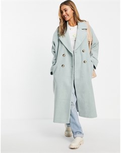 Oversized пальто мятного цвета из букле Asos design