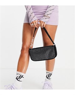 Черная сумка с подвеской в виде кристалла x ASOS Juicy couture