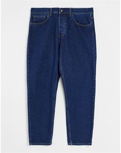 Синие выбеленные суженные книзу джинсы свободного кроя Newel Carhartt wip