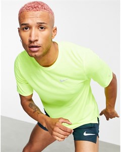 Ярко желтая футболка Miler Nike running