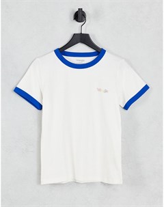 Светлая футболка с короткими рукавами и окантовкой Wrangler