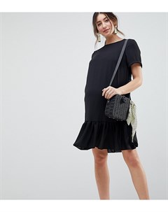 Платье футболка мини с оборкой ASOS DESIGN Maternity Asos maternity