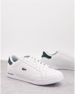 Бело зеленые кроссовки Twin Serve Lacoste