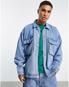 Голубая джинсовая куртка от комплекта Morrison Obey