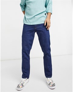 Эластичные зауженные джинсы необработанного выбеленного цвета индиго в стиле 70 х Asos design