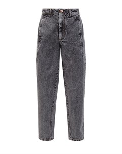 Высокие джинсы Curved из денима Authentic с декором Мониль Brunello cucinelli