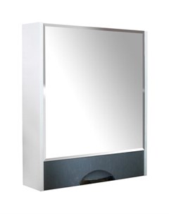 Зеркальный шкаф Байкал 60 белый серый 4640030869602 Mixline
