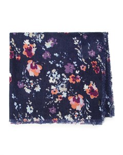 Женский платок с цветами на темном фоне Wittchen
