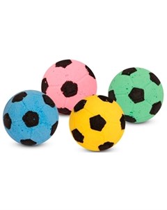 Игрушка набор футбольных мячей для кошек 4 см 4 шт Триол