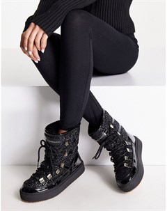 Черные зимние ботинки Chiara ferragni