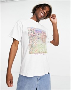 Белая футболка с принтом картины Клода Моне Vintage supply