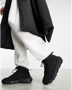 Черные кроссовки на толстой подошве Asos design