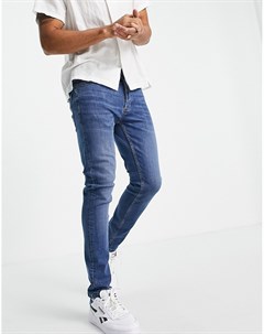Выбеленные эластичные зауженные джинсы Topman