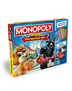 Настольная игра Монополия Джуниор с банковскими картами Monopoly