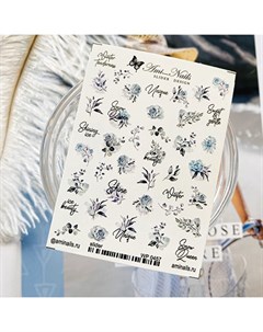 Слайдер дизайн Зимние цветы Ami-nails