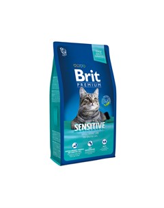 Корм premium Cat гипоаллергенный для кошек с чувствительным пищеварением с ягненком 8 кг Brit*