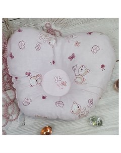 Подушка анатомическая Солнечные мишки цвет розовый ТМ Sonia kids