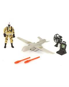 Набор игровой Солдат с самолетом беспилотником 4 предмета Chap mei