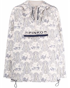 Куртка с капюшоном и нашивкой логотипом Pinko