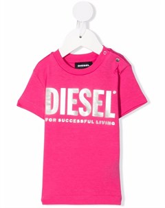 Футболка с логотипом металлик Diesel kids