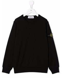 Толстовка с нашивкой логотипом Stone island junior