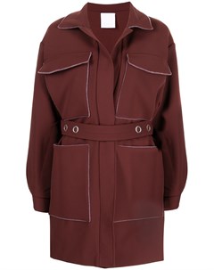 Однобортное пальто с поясом Paris georgia