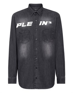 Джинсовая рубашка с логотипом Plein Philipp plein